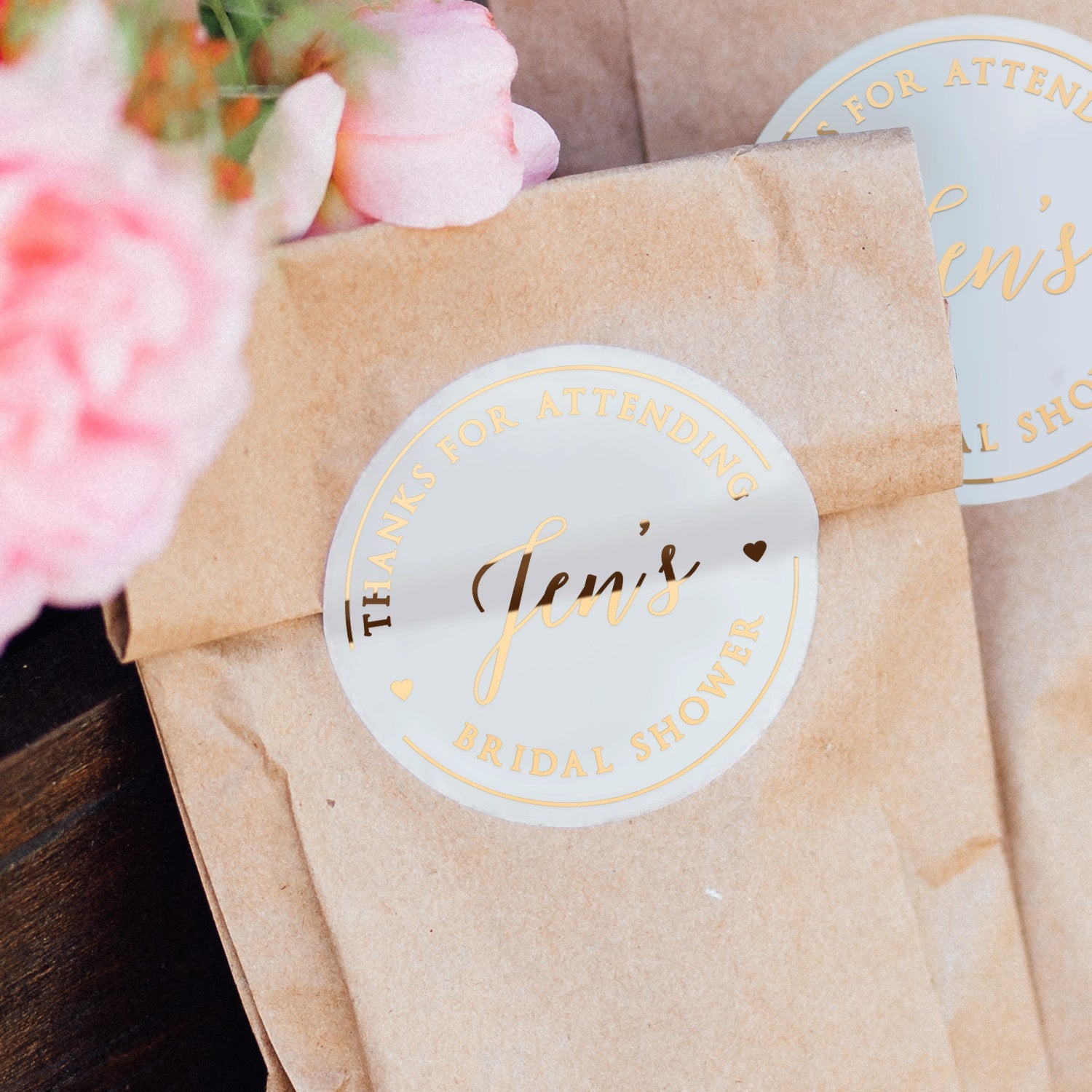 Bridal Shower Favors Stickers - XOXOKristen