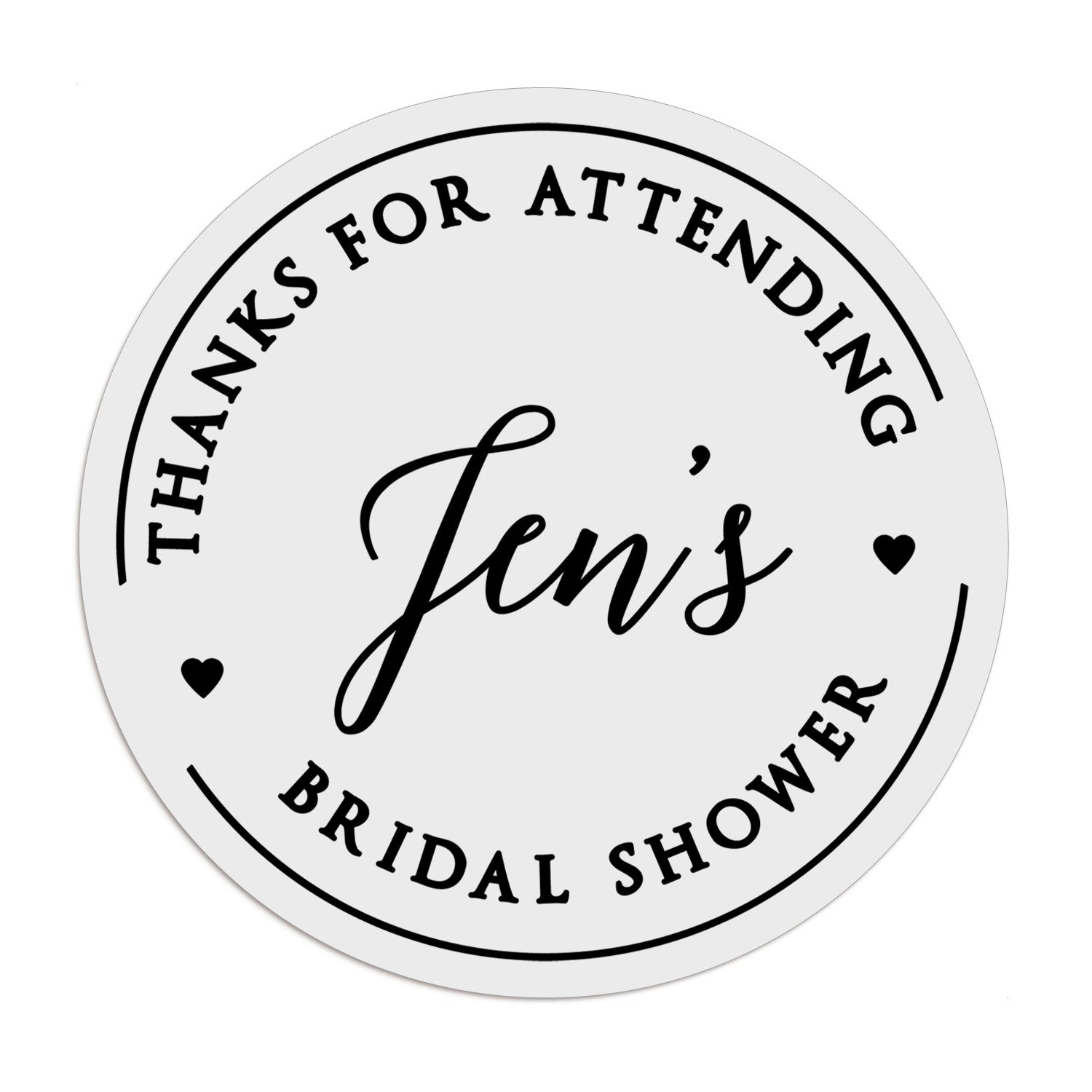 Bridal Shower Favors Stickers - XOXOKristen