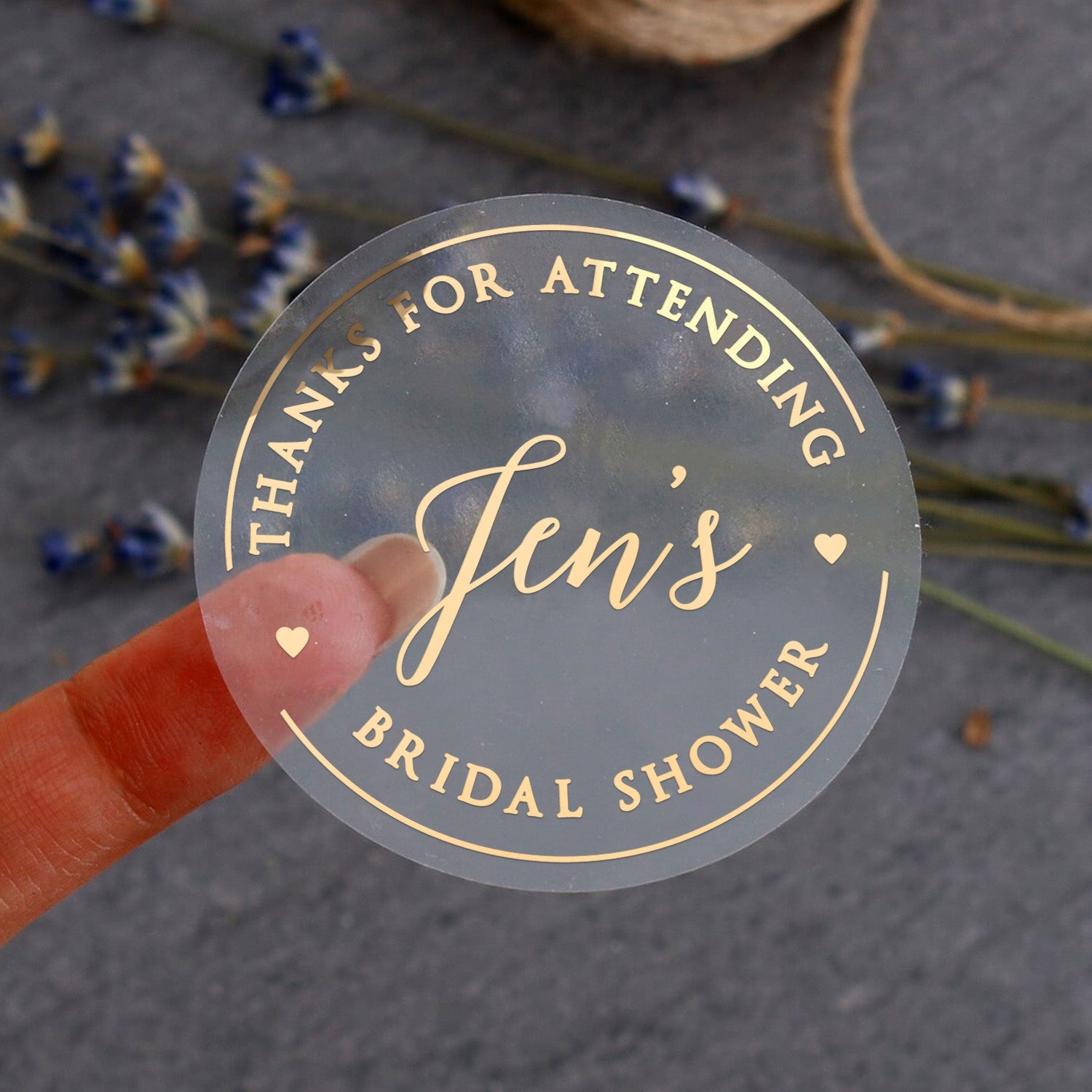 Bridal Shower Favors Stickers - XOXOKristen