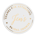 Bridal Shower Favors Stickers - XOXOKristen