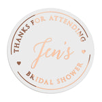 Bridal Shower Favors Stickers - XOXOKristen