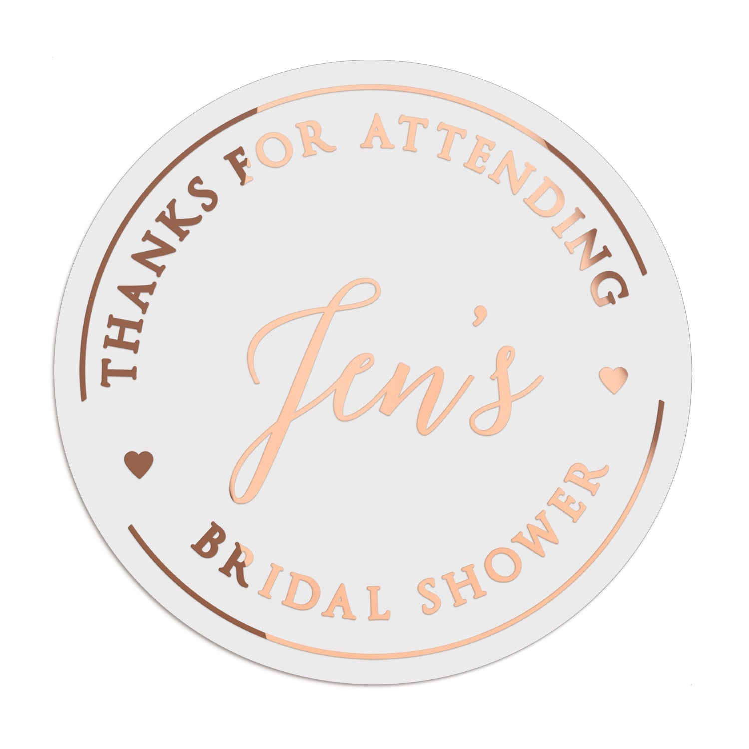 Bridal Shower Favors Stickers - XOXOKristen