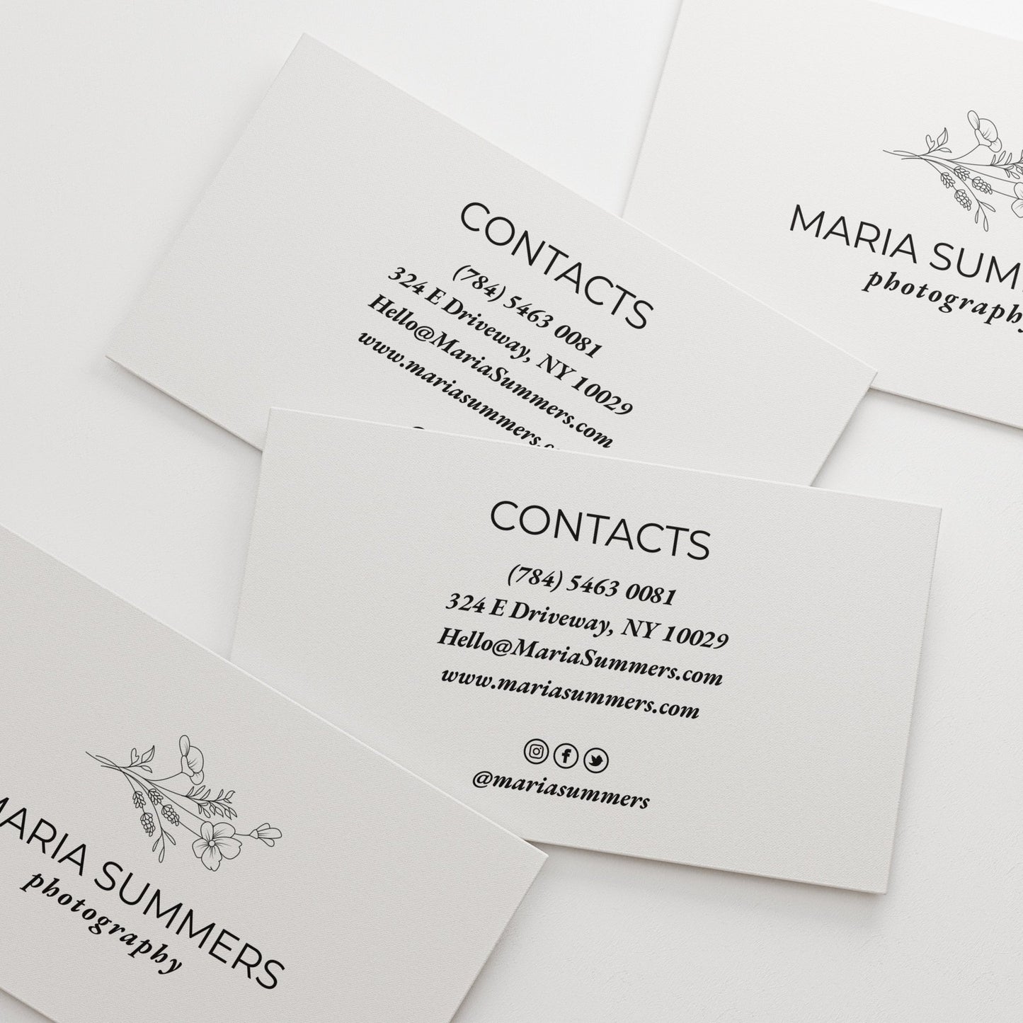 Black and White Small Business Cards - XOXOKristen
