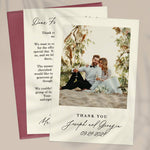 Classic Wedding Thank You Cards with Photo - XOXOKristen