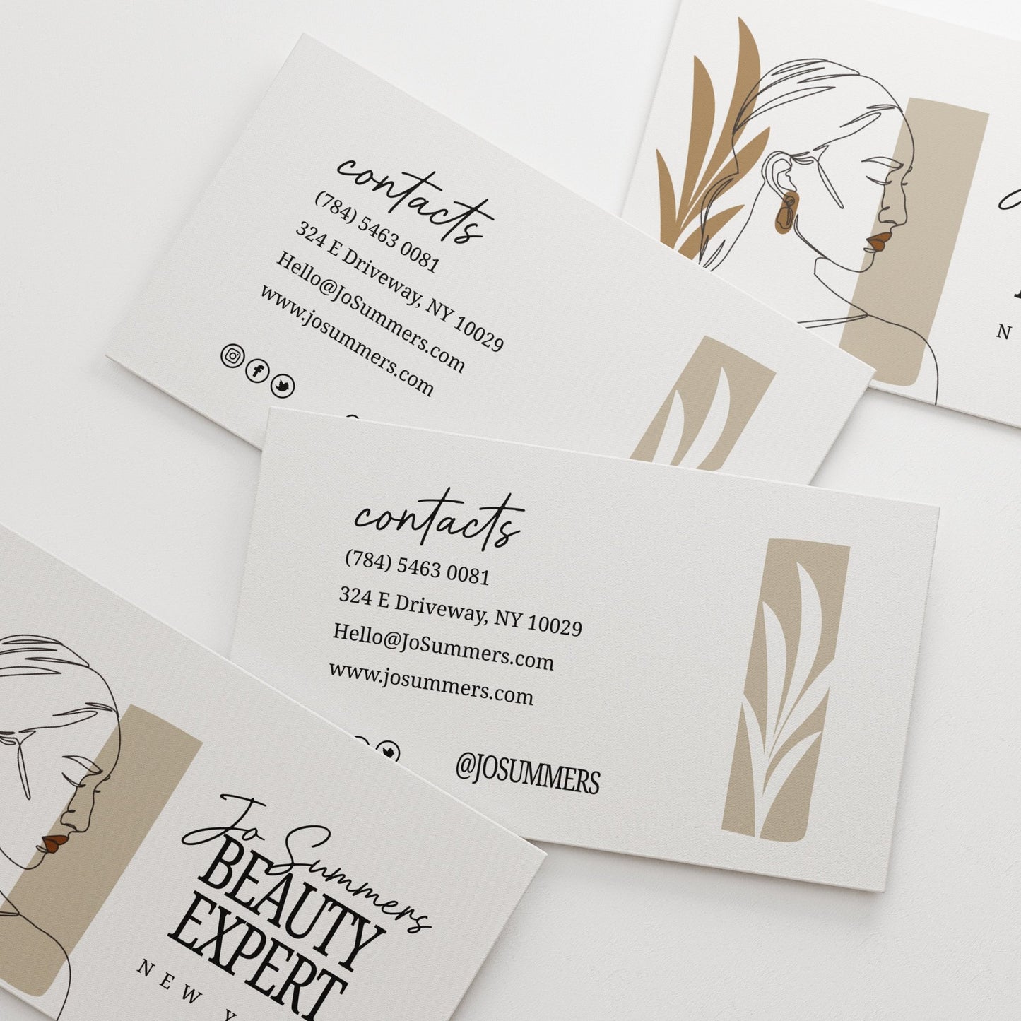 Contemporary Business Cards - XOXOKristen