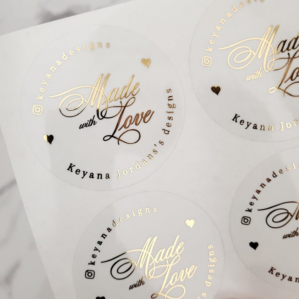Custom Made with Love Sticers - XOXOKristen