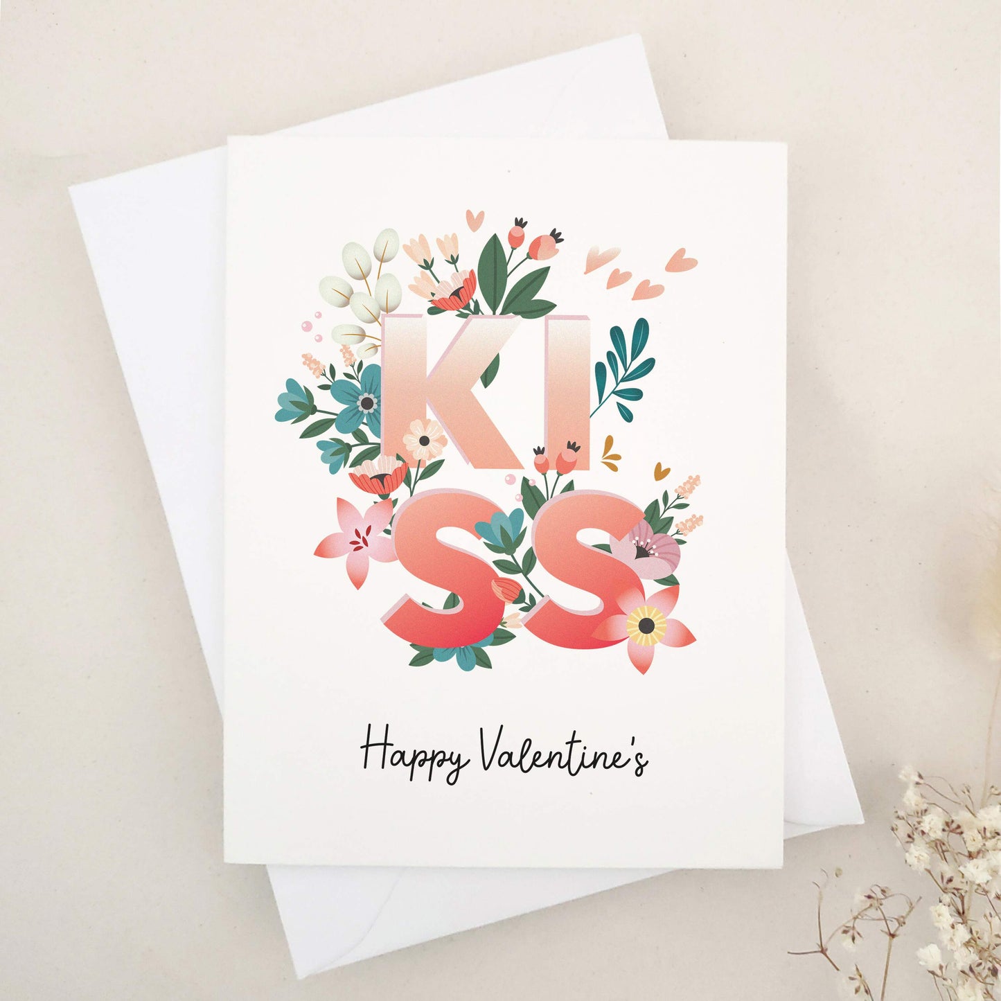 Celebrate Valentine's Day with our gorgeous Happy Valentine's Day cards, perfect for expressing love to your husband, wife, girlfriend, or boyfriend. The design combines floral elegance and artistic typography, creating a visually stunning keepsake that captures the essence of love and affection.
