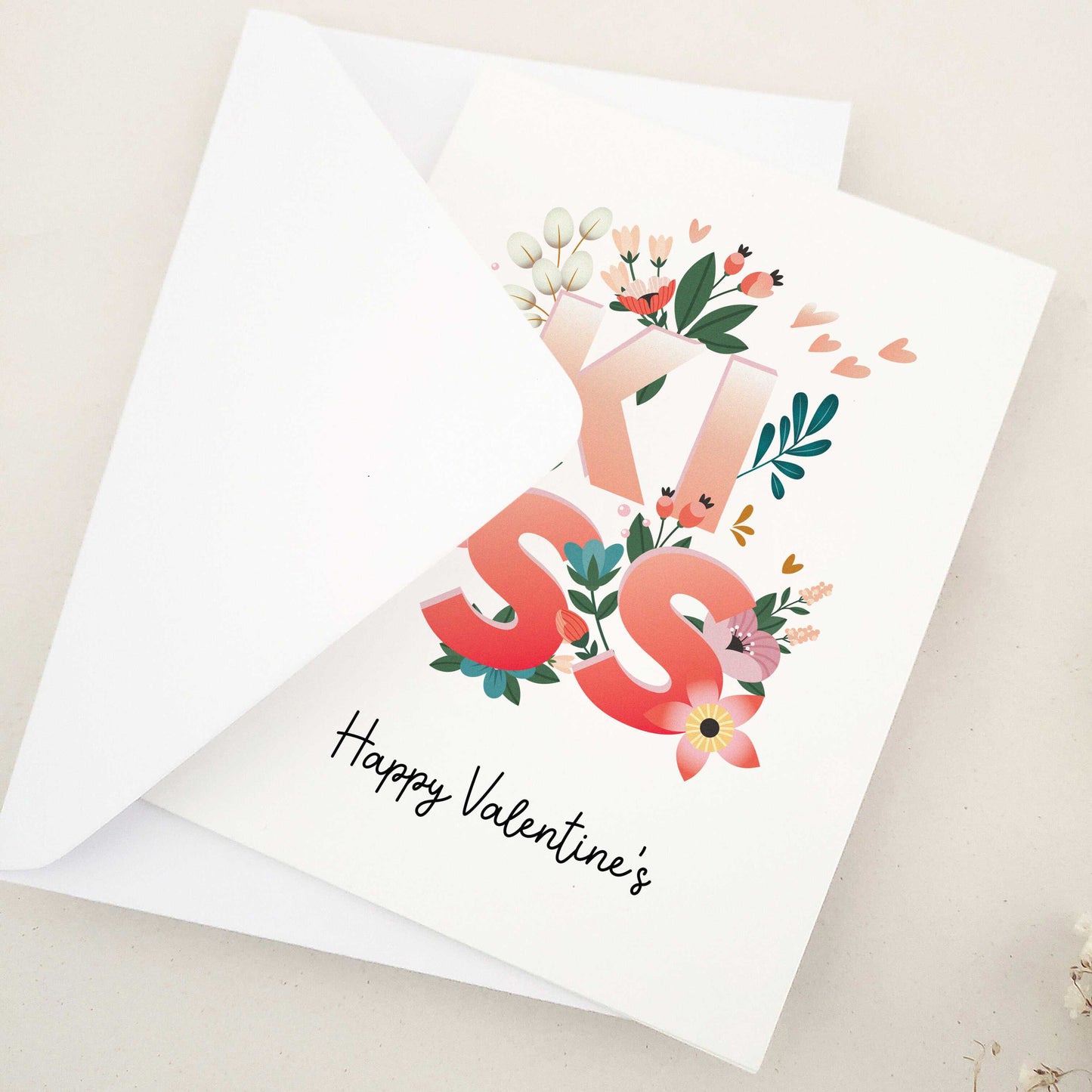 Celebrate Valentine's Day with our gorgeous Happy Valentine's Day cards, perfect for expressing love to your husband, wife, girlfriend, or boyfriend. The design combines floral elegance and artistic typography, creating a visually stunning keepsake that captures the essence of love and affection.