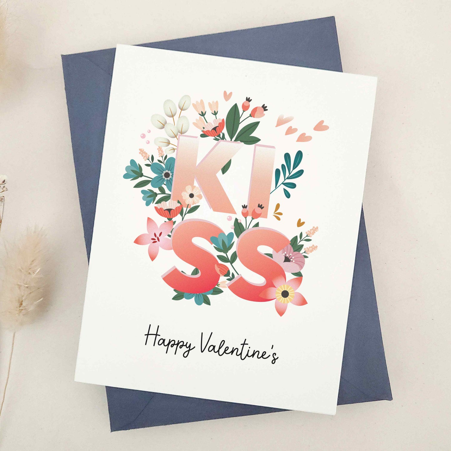 Celebrate Valentine's Day with our gorgeous Happy Valentine's Day cards, perfect for expressing love to your husband, wife, girlfriend, or boyfriend. The design combines floral elegance and artistic typography, creating a visually stunning keepsake that captures the essence of love and affection.