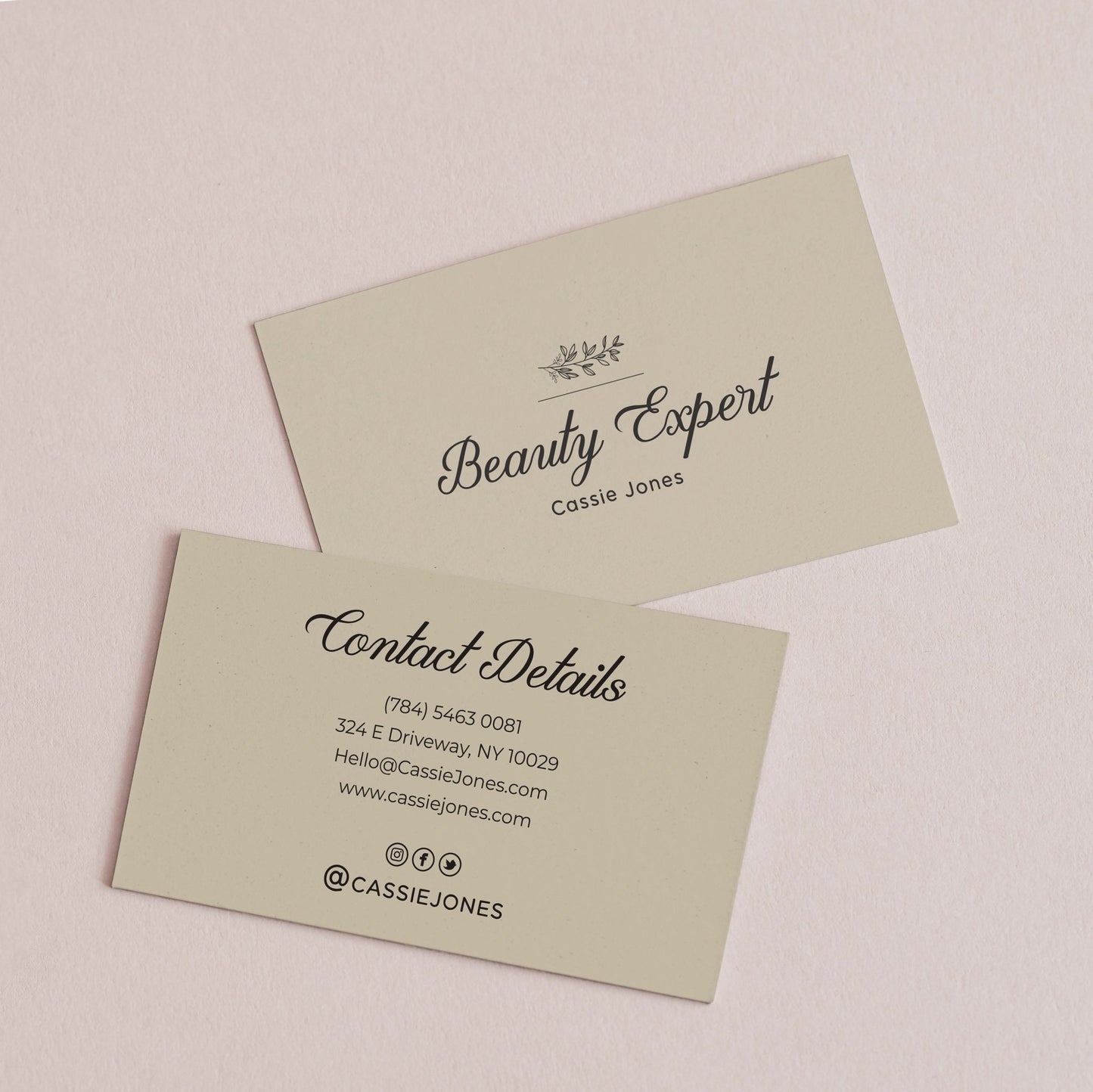Elegant Custom Small Business Cards - XOXOKristen