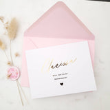 Elegant Will you be my Bridesmaid Card - XOXOKristen