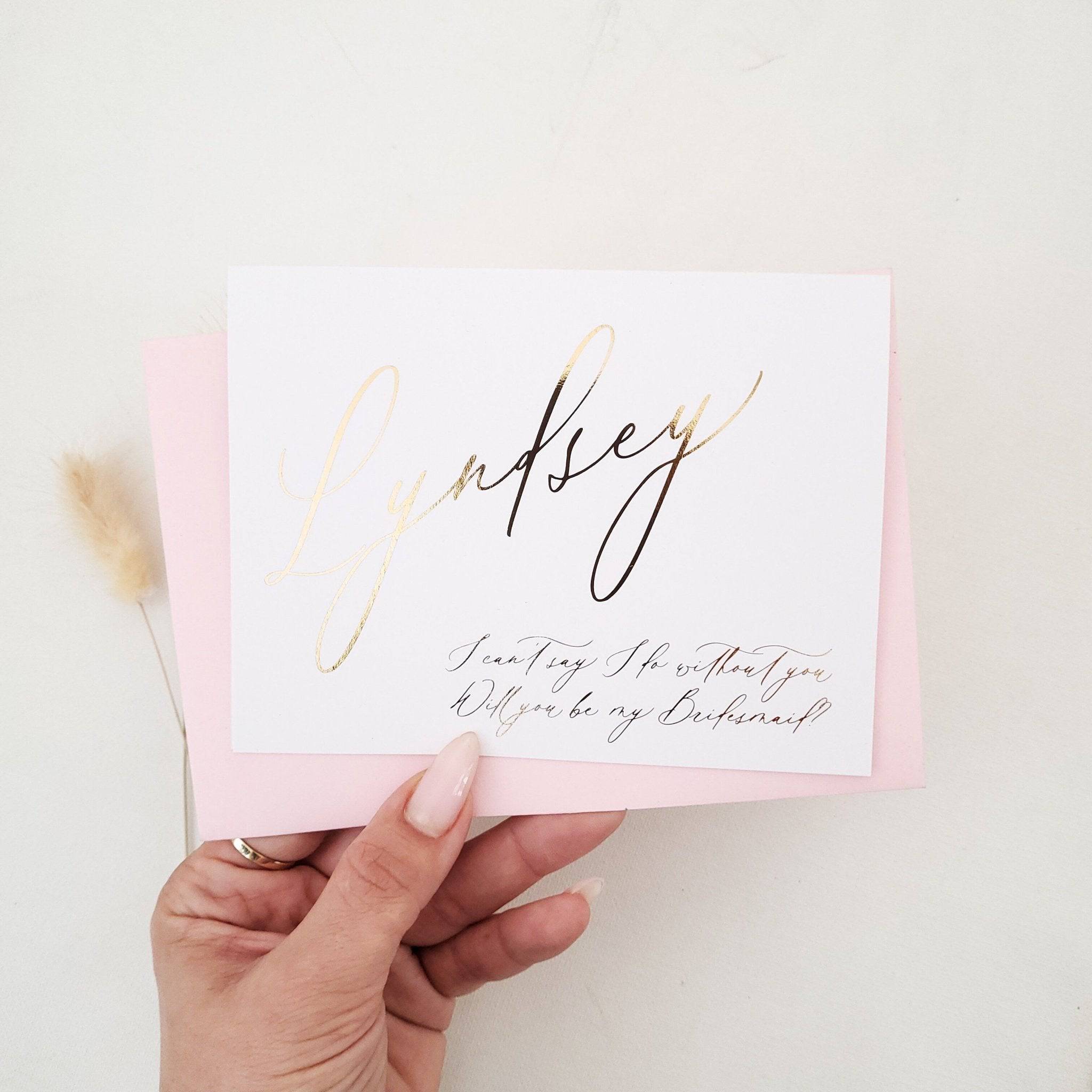 I Can't Say I Do Without You Bridesmaid Card - XOXOKristen