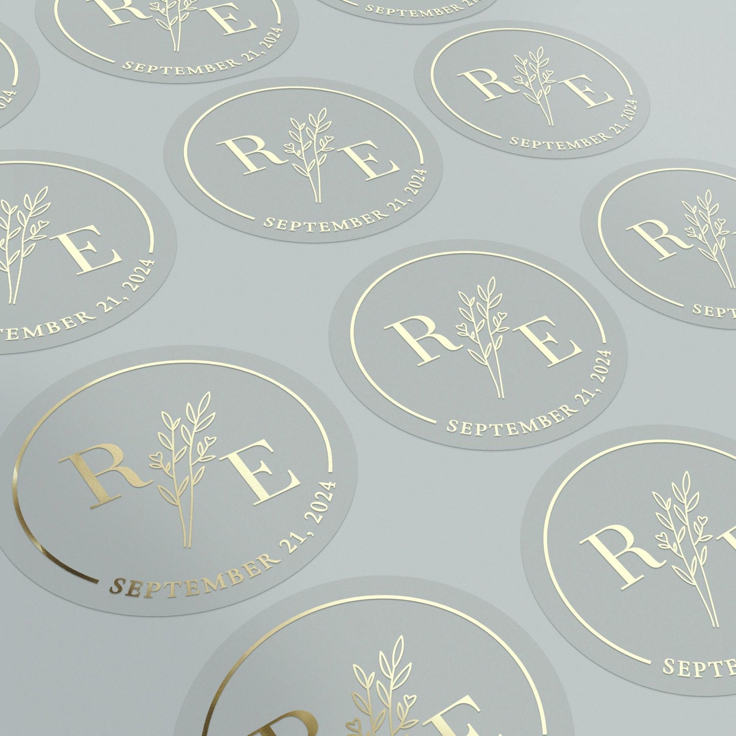 Monograms and Floral Branch Envelope Seals - XOXOKristen