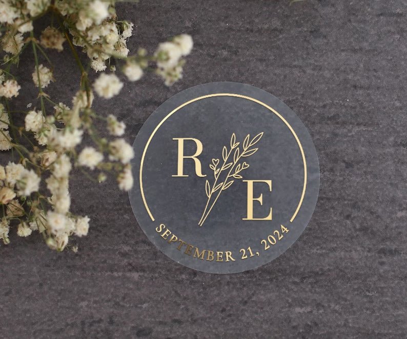 Monograms and Floral Branch Envelope Seals - XOXOKristen