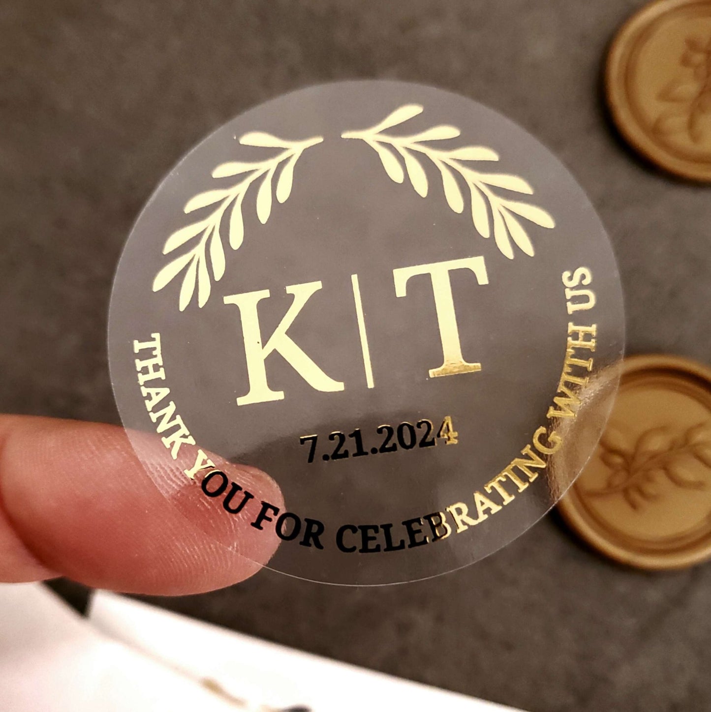 Personalized Thank you Wedding Labels - XOXOKristen