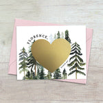 Scratch - Off Bridesmaid Proposal Card with Pine Trees - XOXOKristen