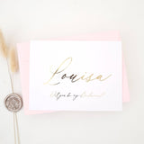 Will you be my Bridesmaid Gold Calligraphy Card - XOXOKristen