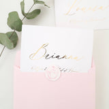 Will you be my Bridesmaid Gold Calligraphy Card - XOXOKristen