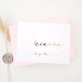 Will you be my Bridesmaid Gold Calligraphy Card - XOXOKristen