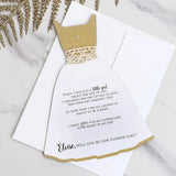 Will you be our Flower Girl Gown Shaped Proposal Card - XOXOKristen
