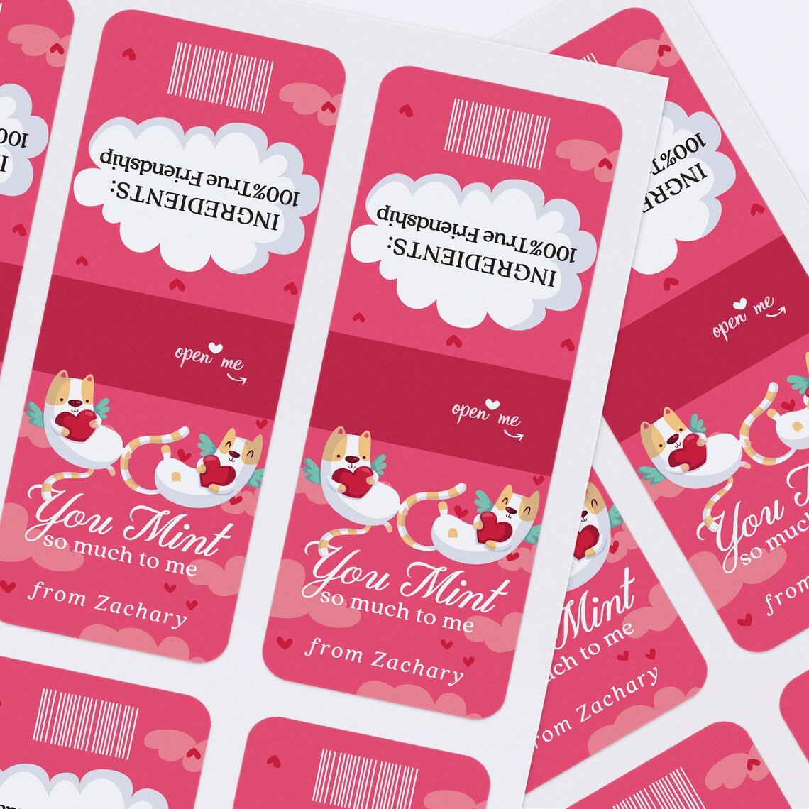You Mint so much Valentine's Day Stickers for Kids - XOXOKristen