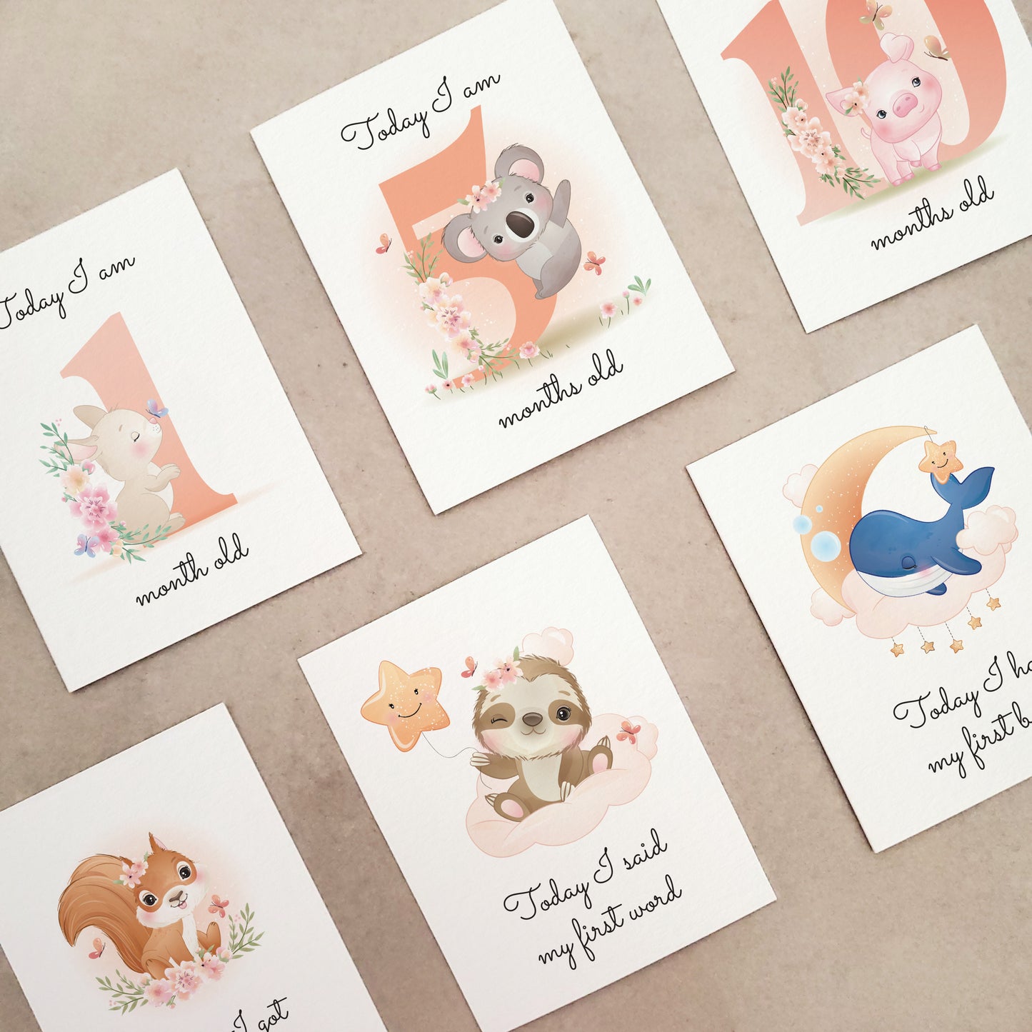 pack of 18 baby milestone cards - XOXOKristen