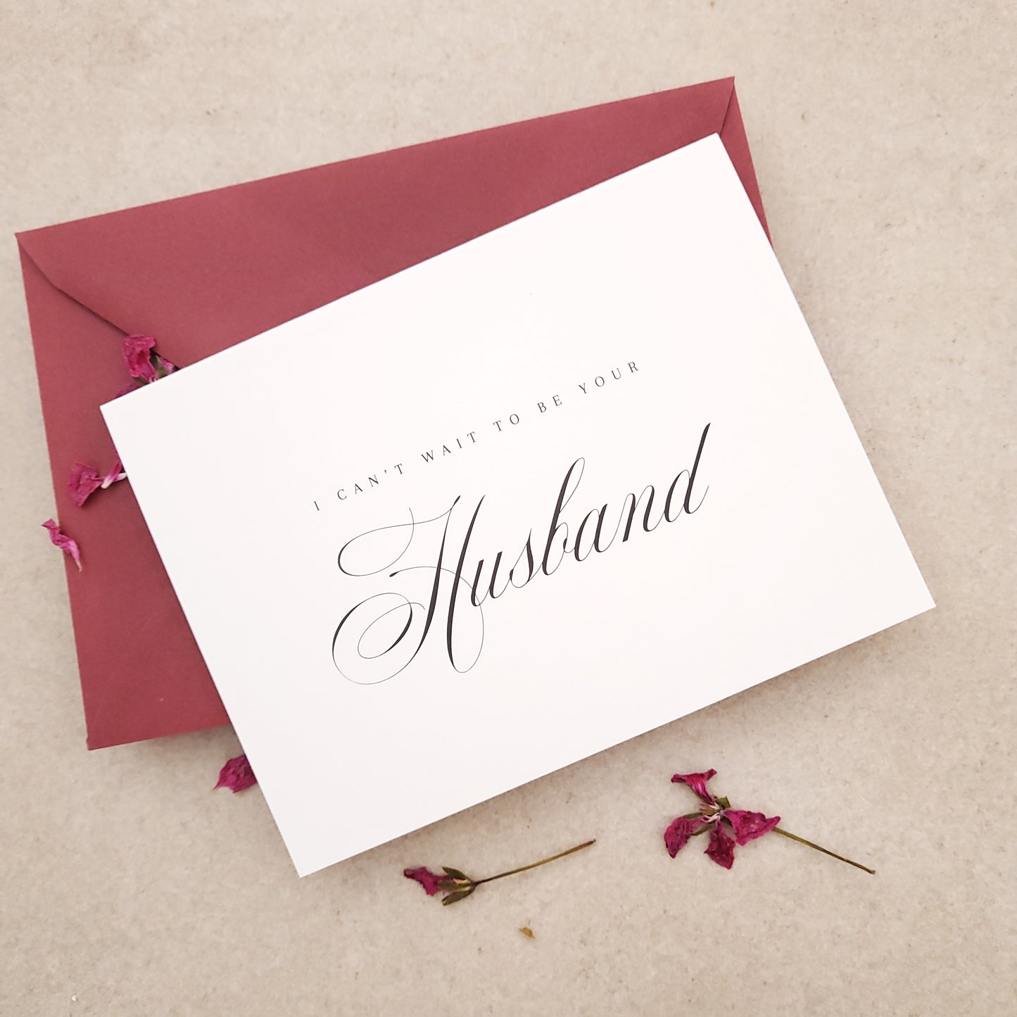 I can't wait to be your husband wedding day note cards - XOXOKristen
