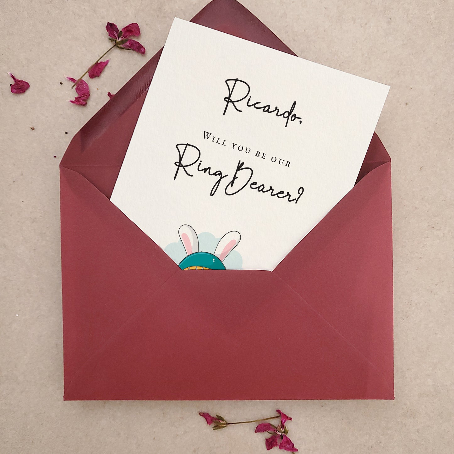 personalized will you be our ring bearer - XOXOKristen