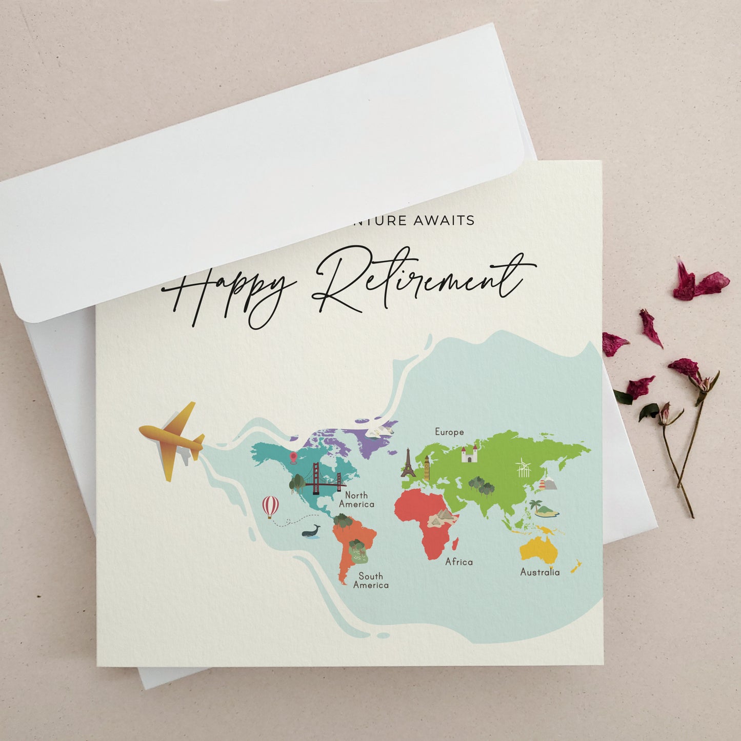 the next adventure awaits retirement card - XOXOKristen