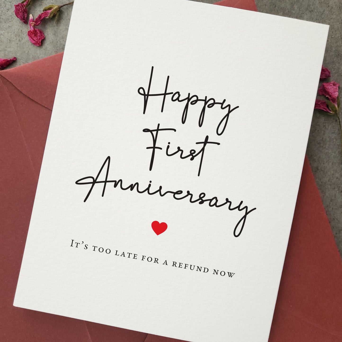 happy first anniversary card - XOXOKristen