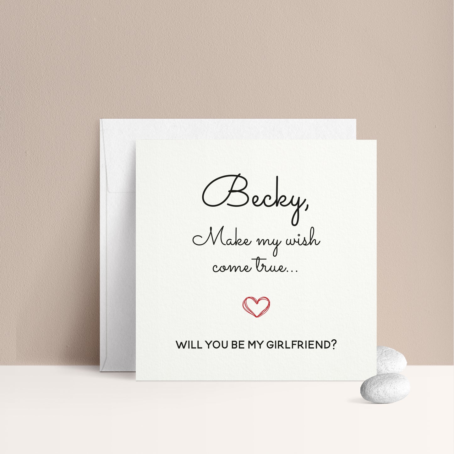 make my wish come true girlfriend proposal christmas card - XOXOKristen