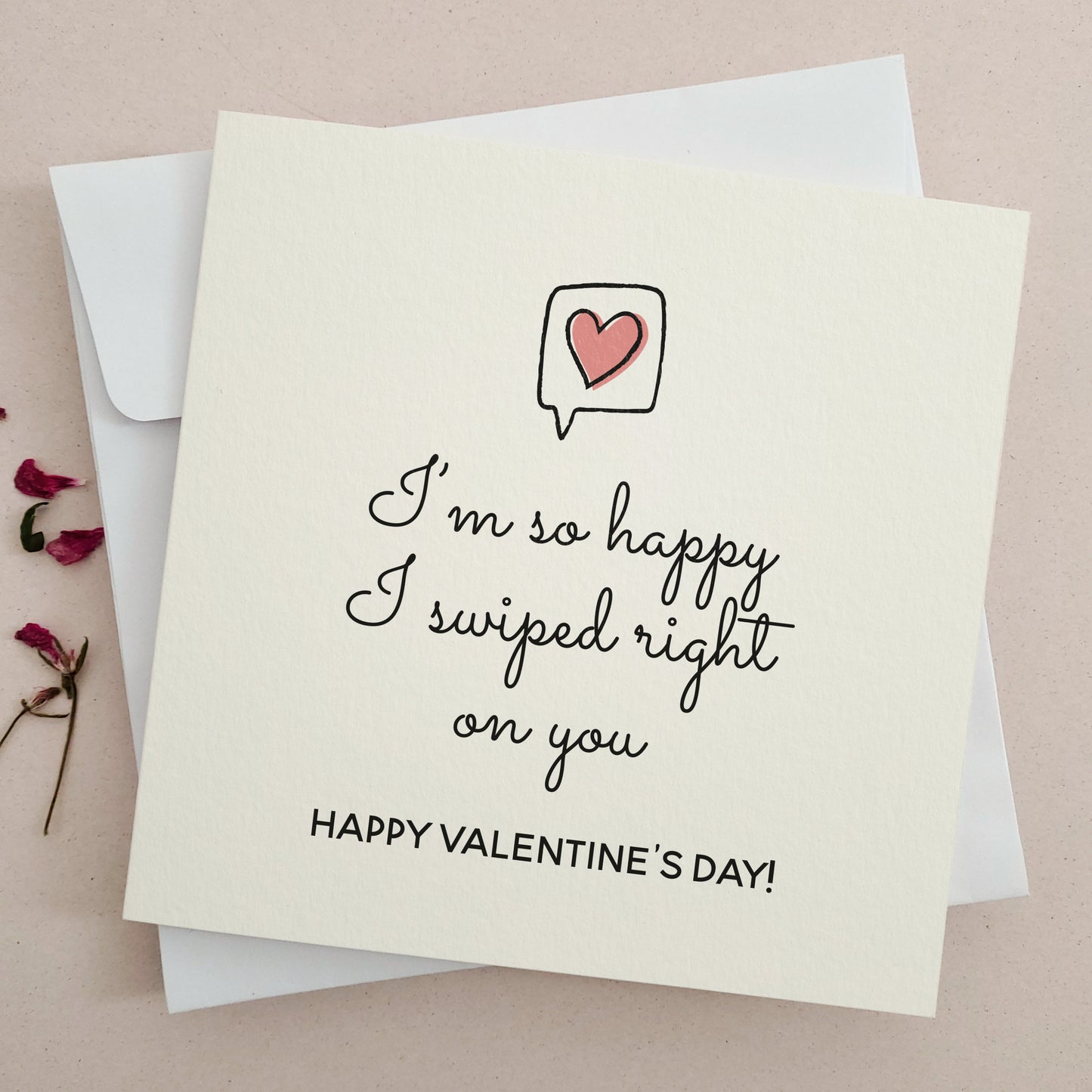 i'm so happy i swiped right on you valentines day card - XOXOKristen