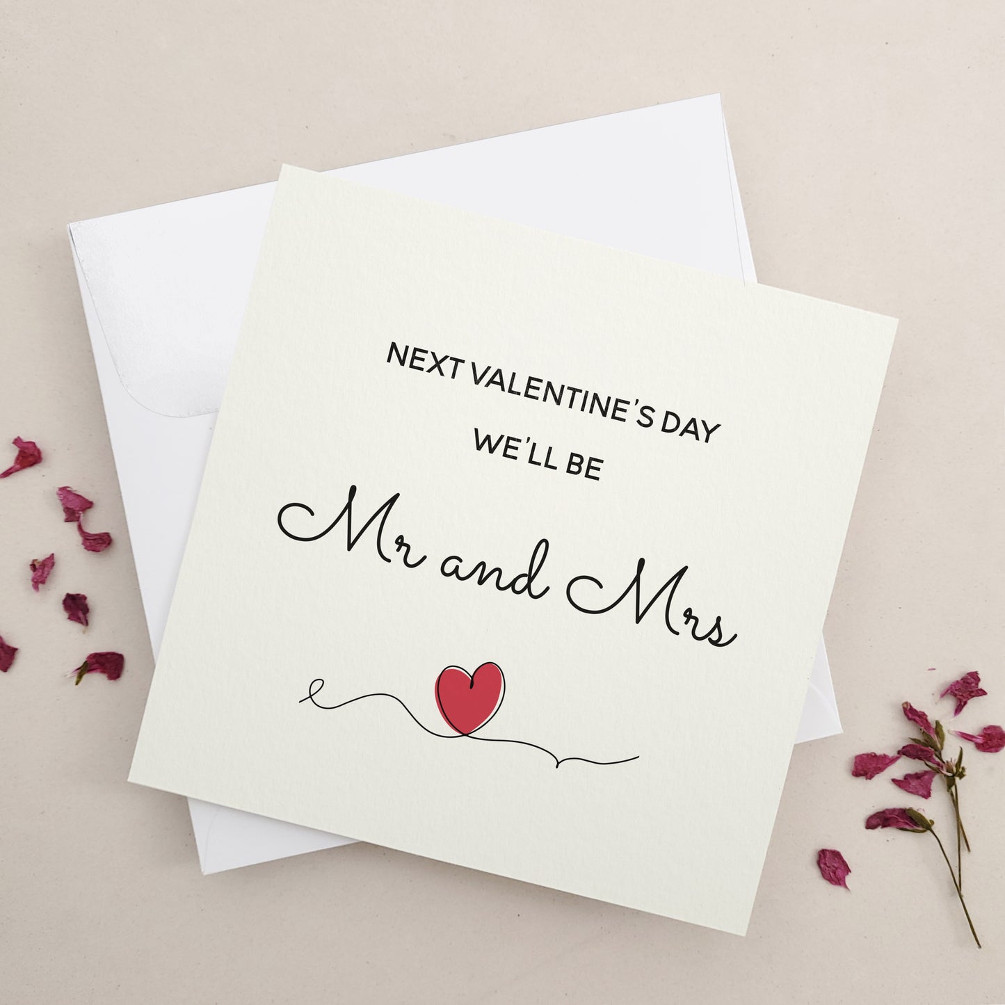 future mr and mrs valentines day card - XOXOKristen