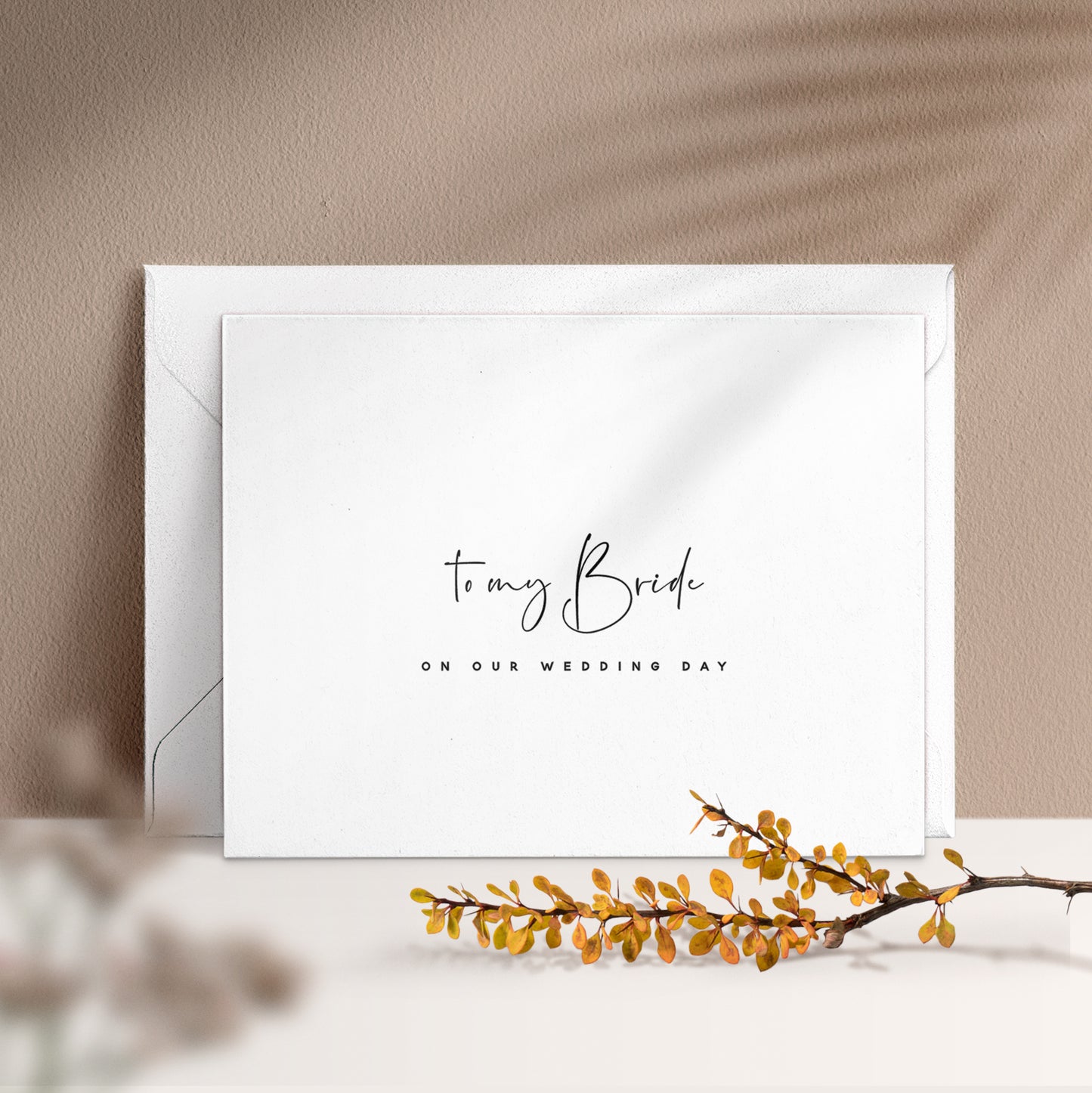 to my bride on our wedding day - XOXOKristen