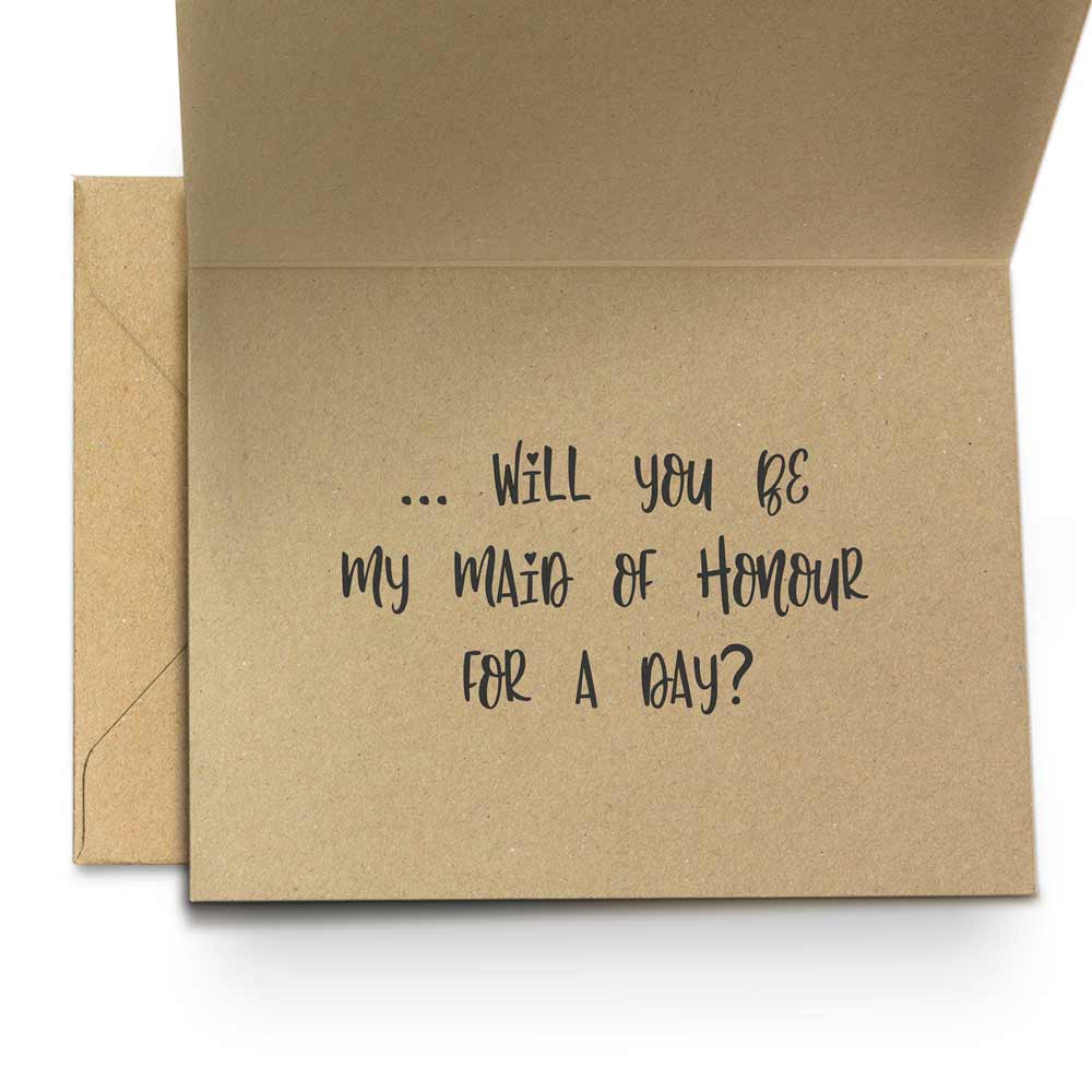 Personalized You will be my cousin forever bridesmaid rustic styled proposal card - XOXOKristen