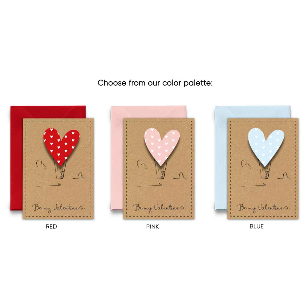 Set of 12 mini valentine's day cards - XOXKristen