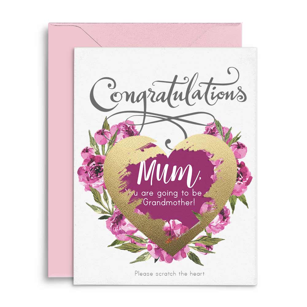 Pregnancy reveal scratch-off card announcement - XOXOKristen