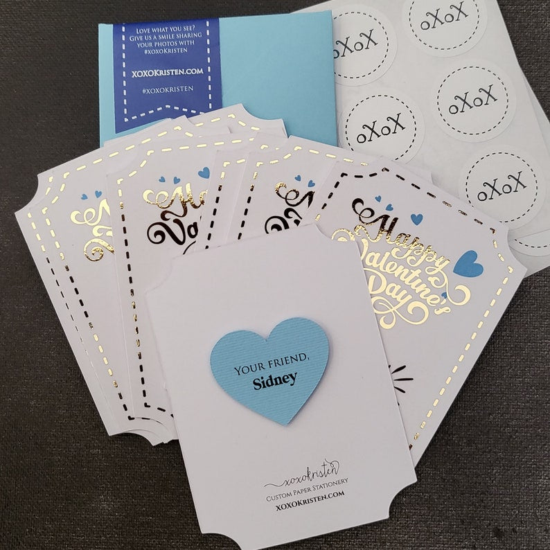 valentines day kids cards for school - XOXOKristen