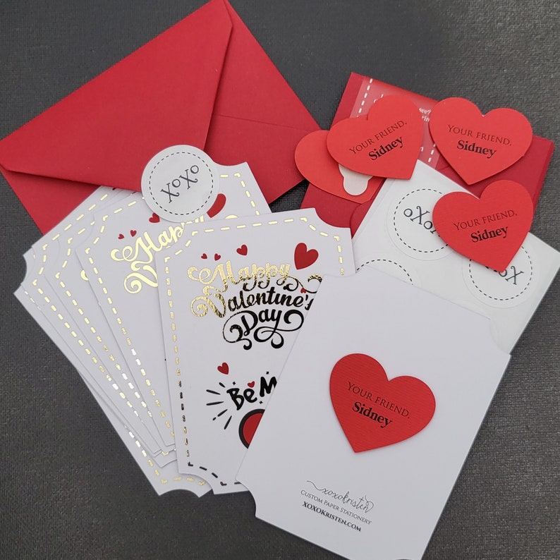 valentines day kids cards for school - XOXOKristen