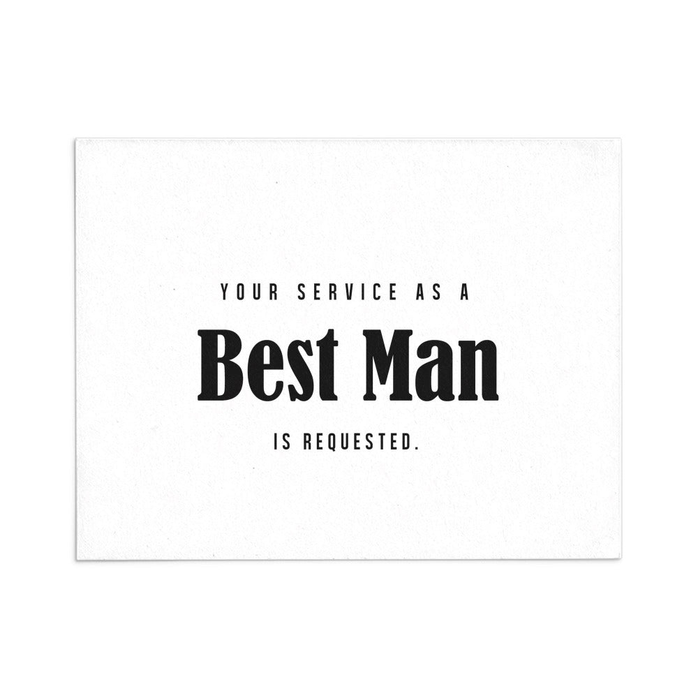 your service as a best man is requested proposal card - xoxokristen