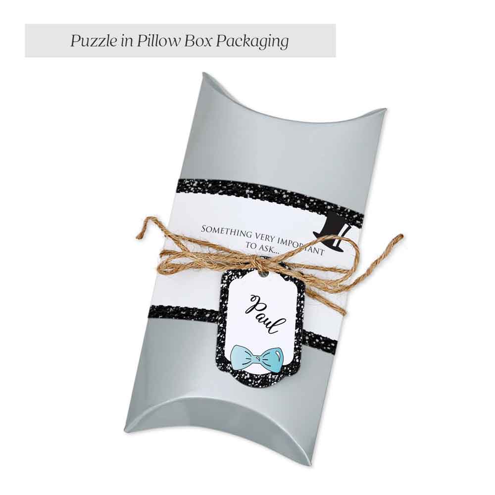 Personalized pillow box puzzle packaging - XOXOKristen