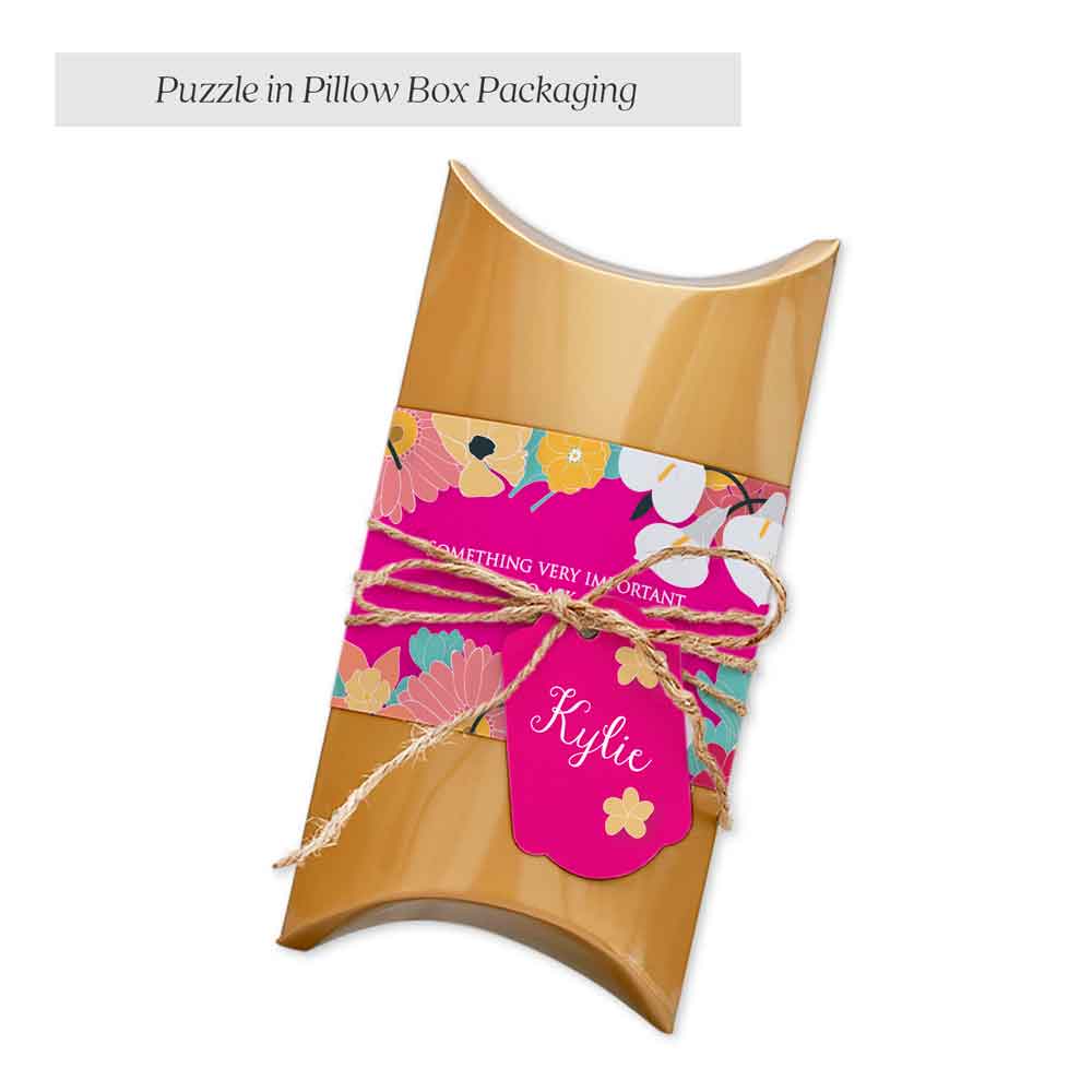Personalized floral puzzle proposal for a flower girl with cute poem - XOXOKristen