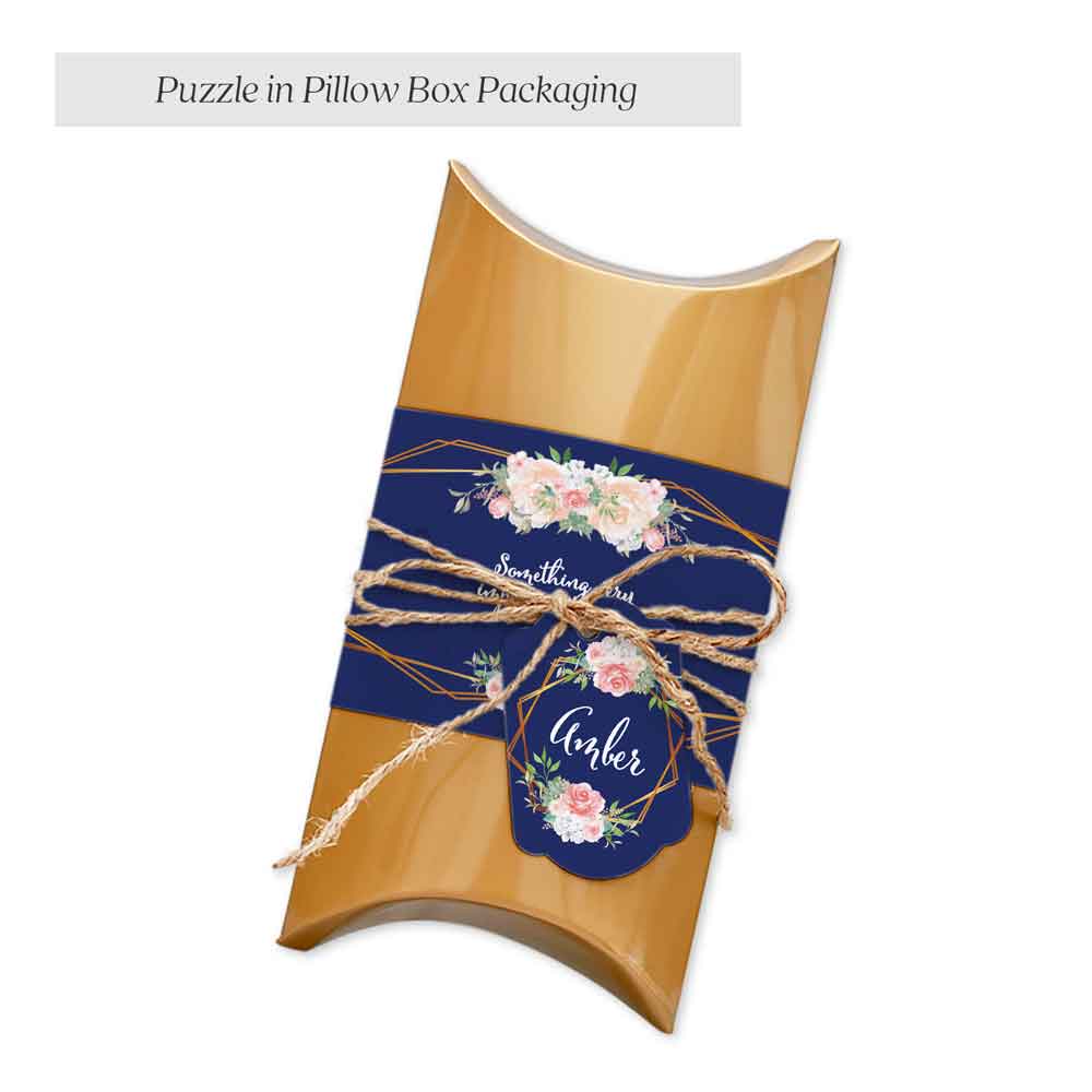 Personalized pillow box puzzle packaging - XOXOKristen