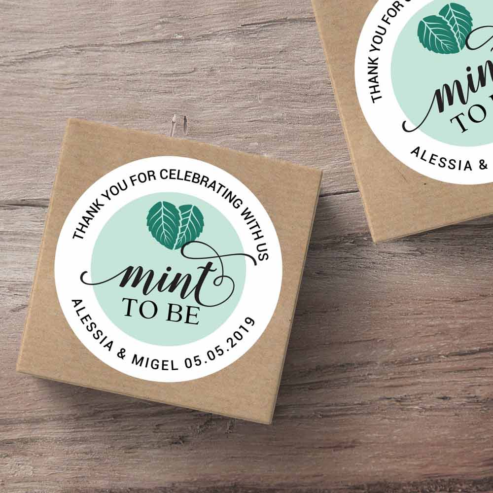Mint To Be Tic Tac Sticket Personalized Wedding Stickers – XOXOKristen