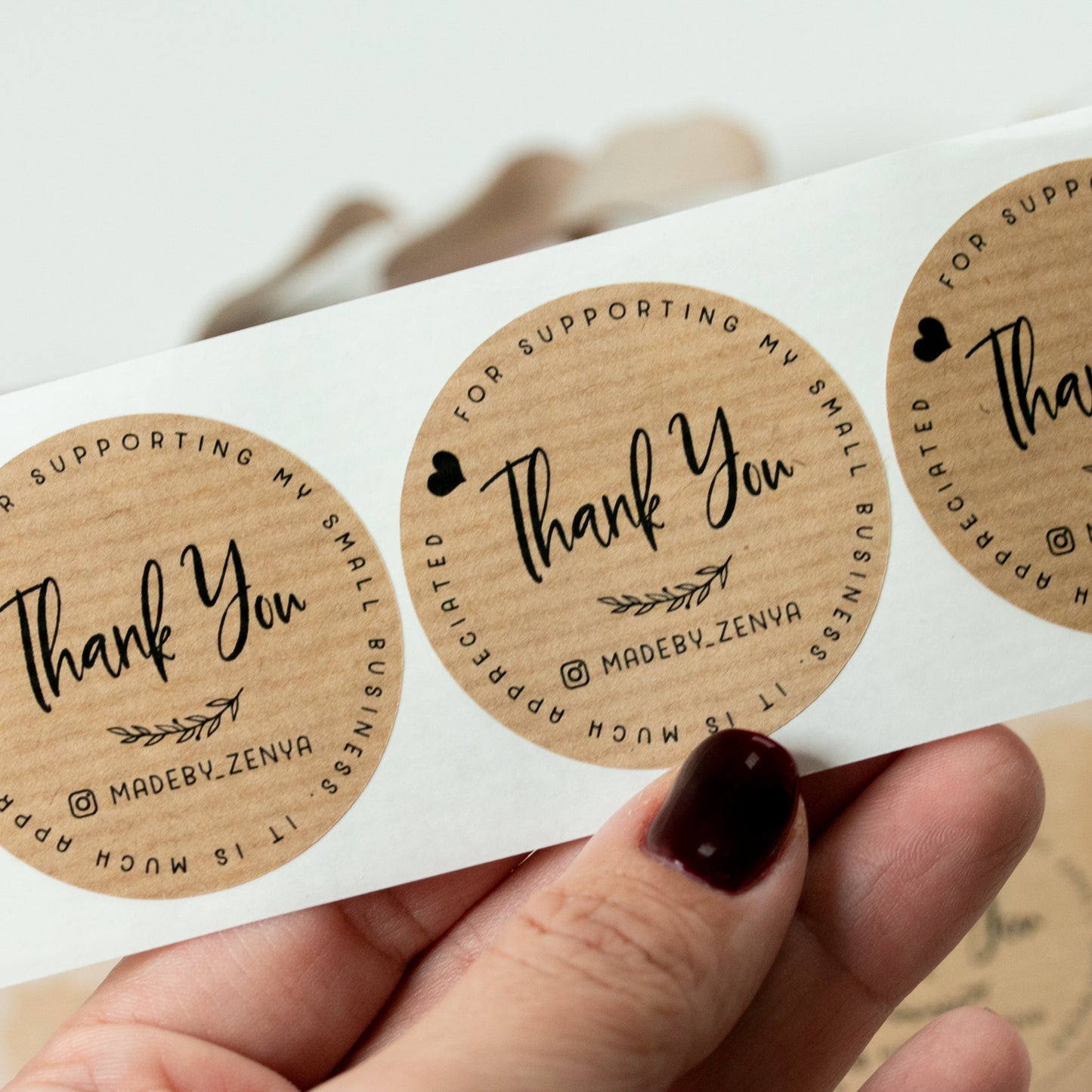 Thank you for supporting my small business stickers- XOXOKristen