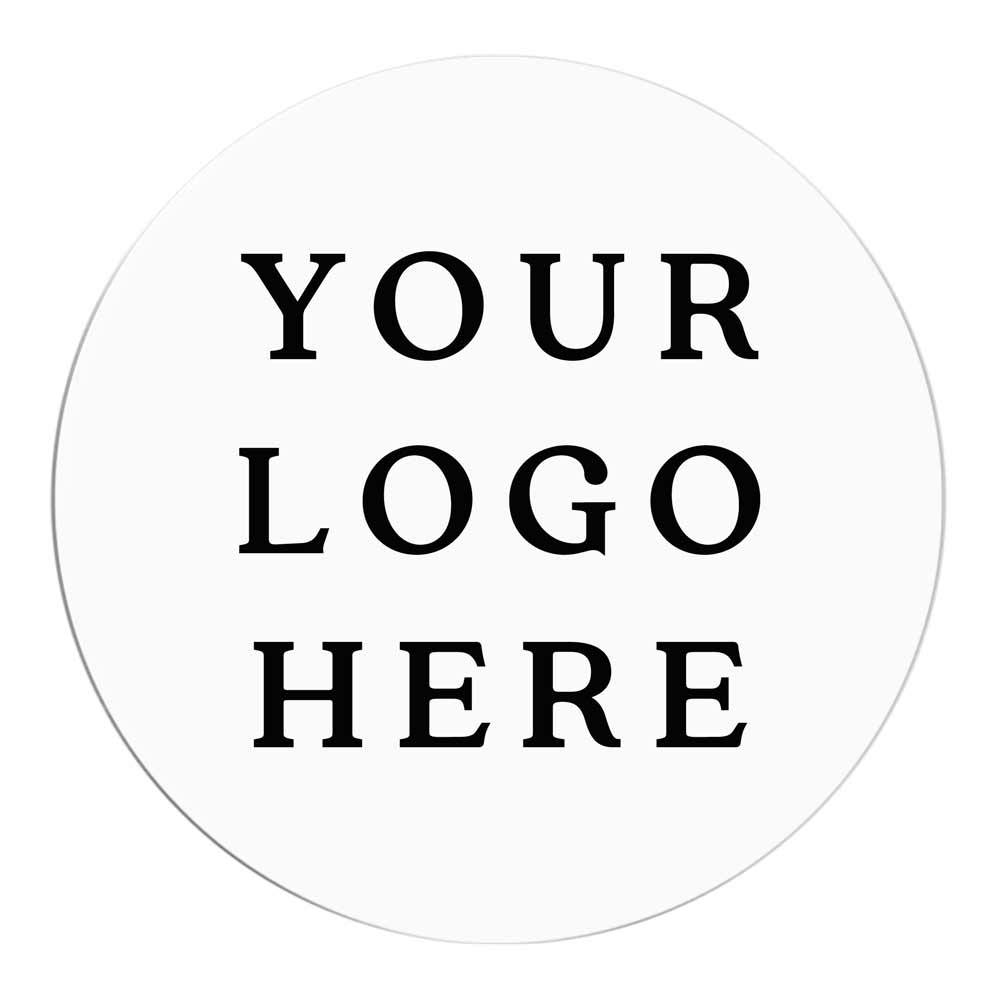 Round Clear Custom Logo Sticker for Branding & Product Labeling