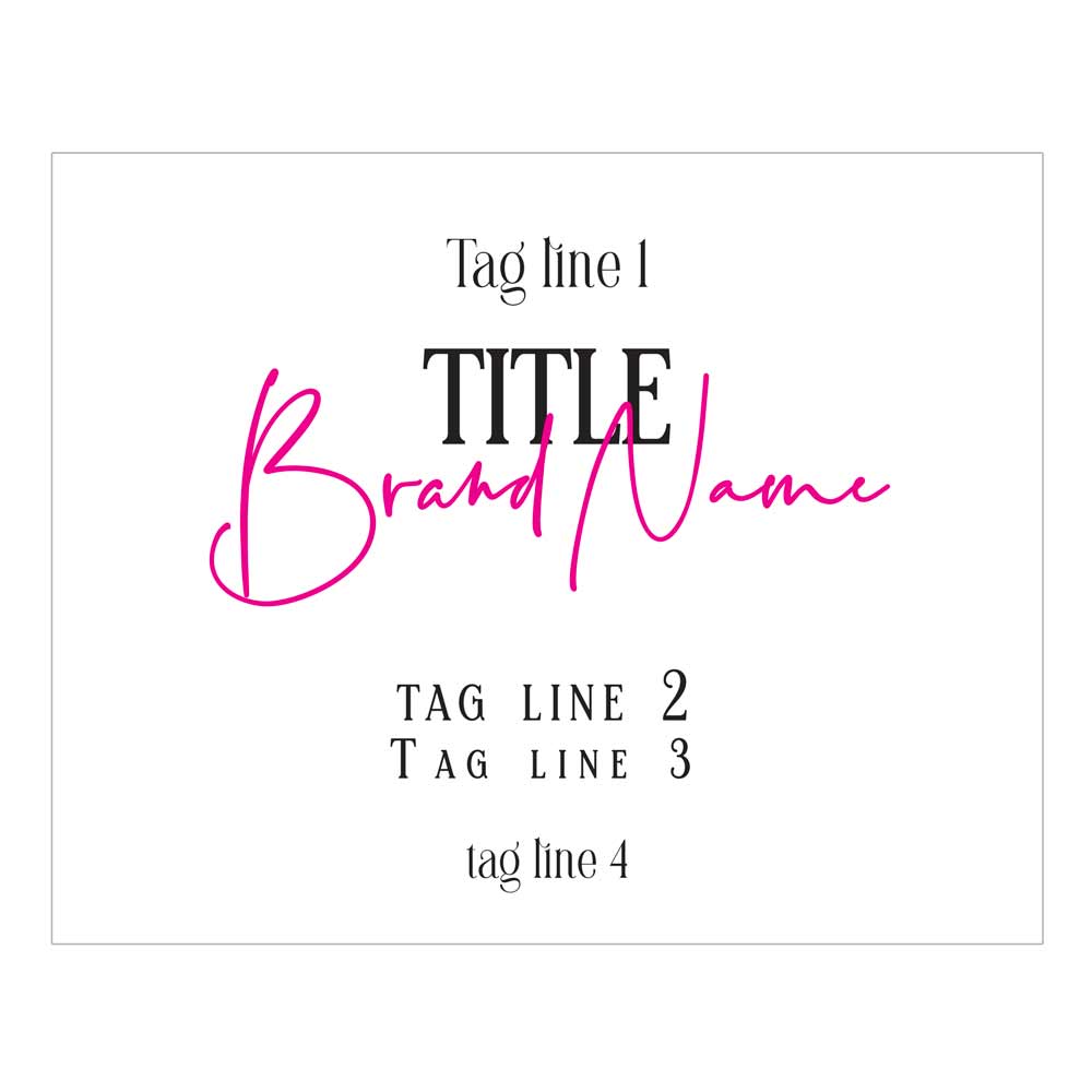 Elegant personalized rectangular product labeling sticker - XOXOKristen