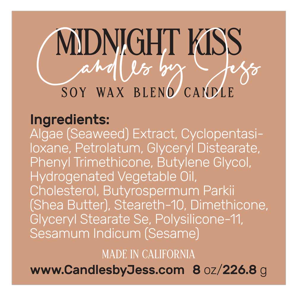 Custom square product labeling cosmetic ingredients sticker - XOXOKristen