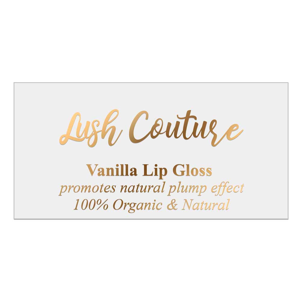 Gold Foiled custom lip gloss label - XOXOKristen