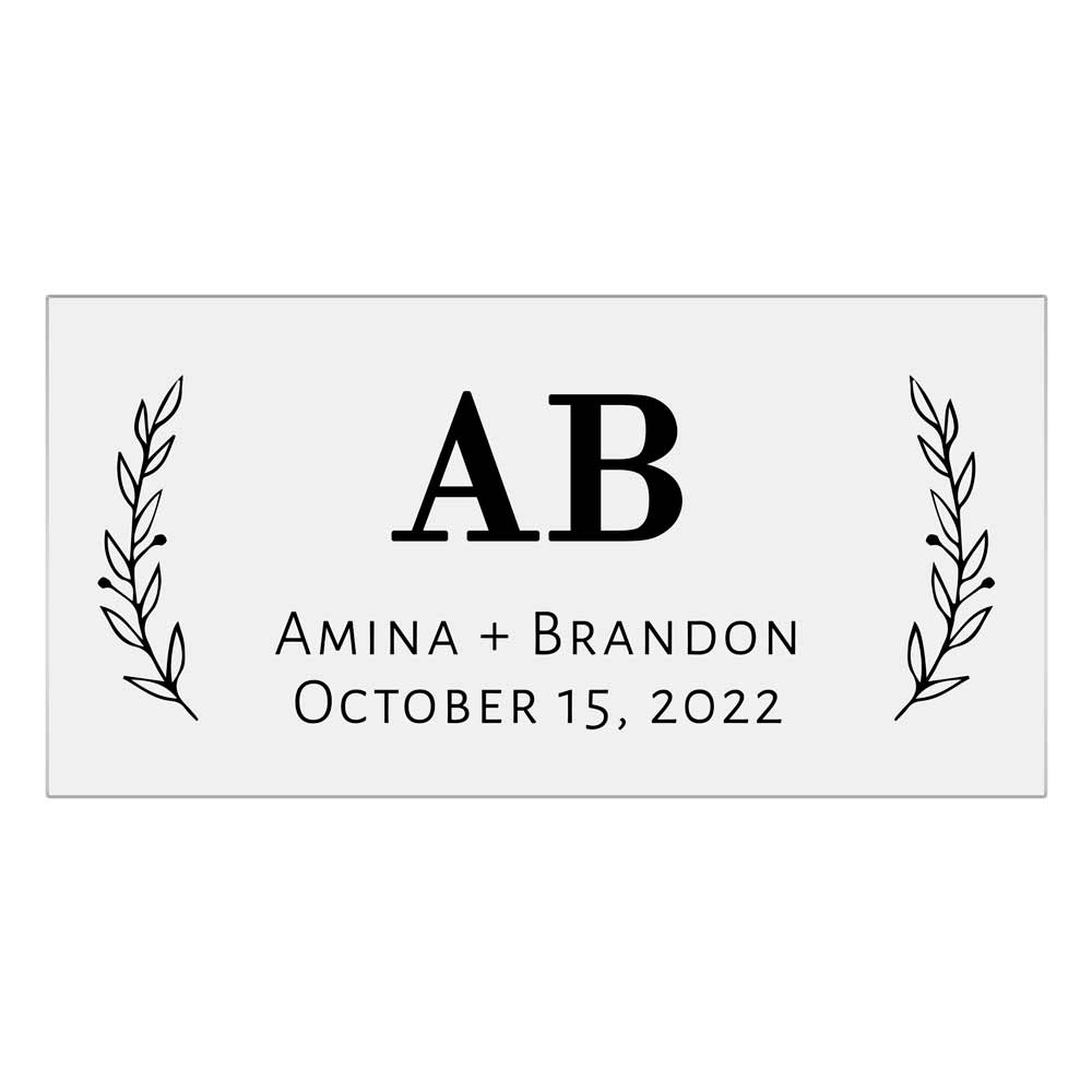 Monogram wedding favor stickers - XOXOKristen
